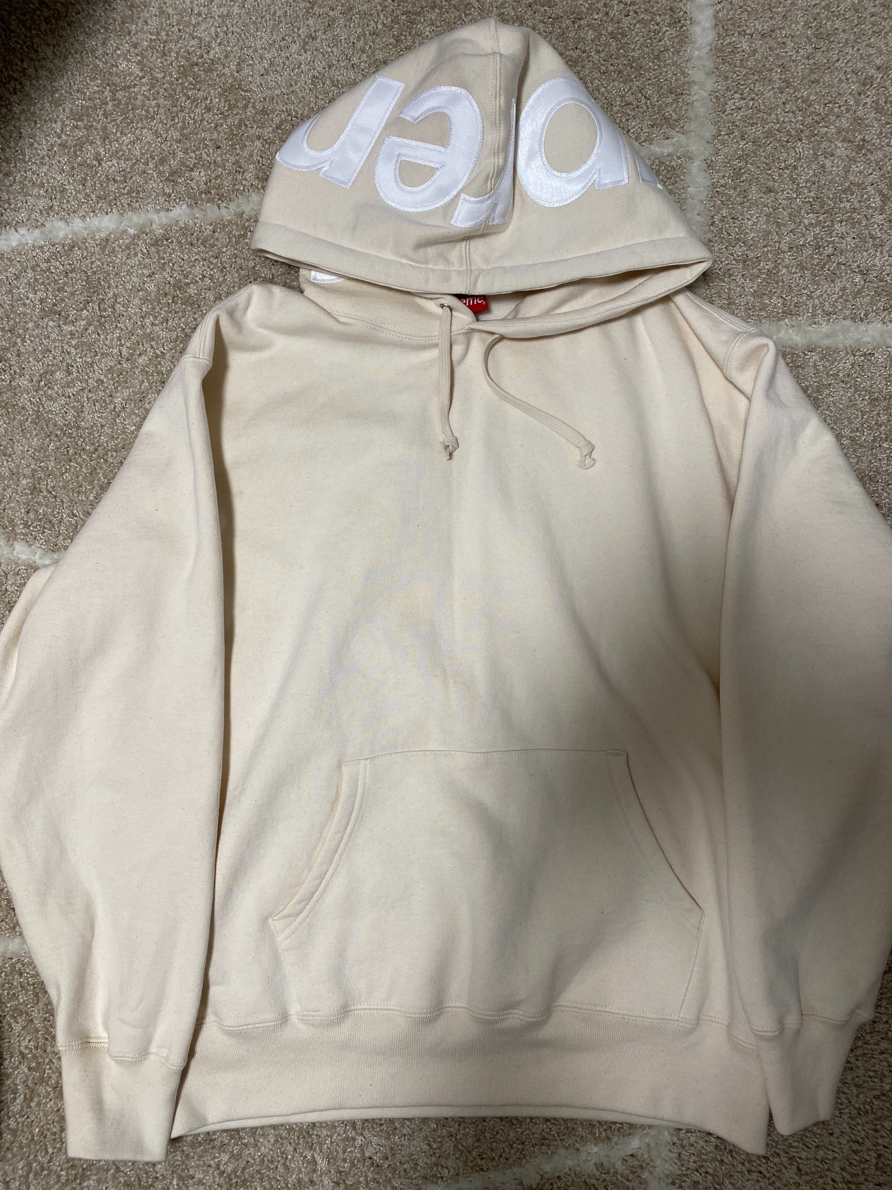 Supreme Contrast Hooded Sweatshirt "Natural"