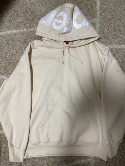 Supreme Contrast Hooded Sweatshirt "Natural"
