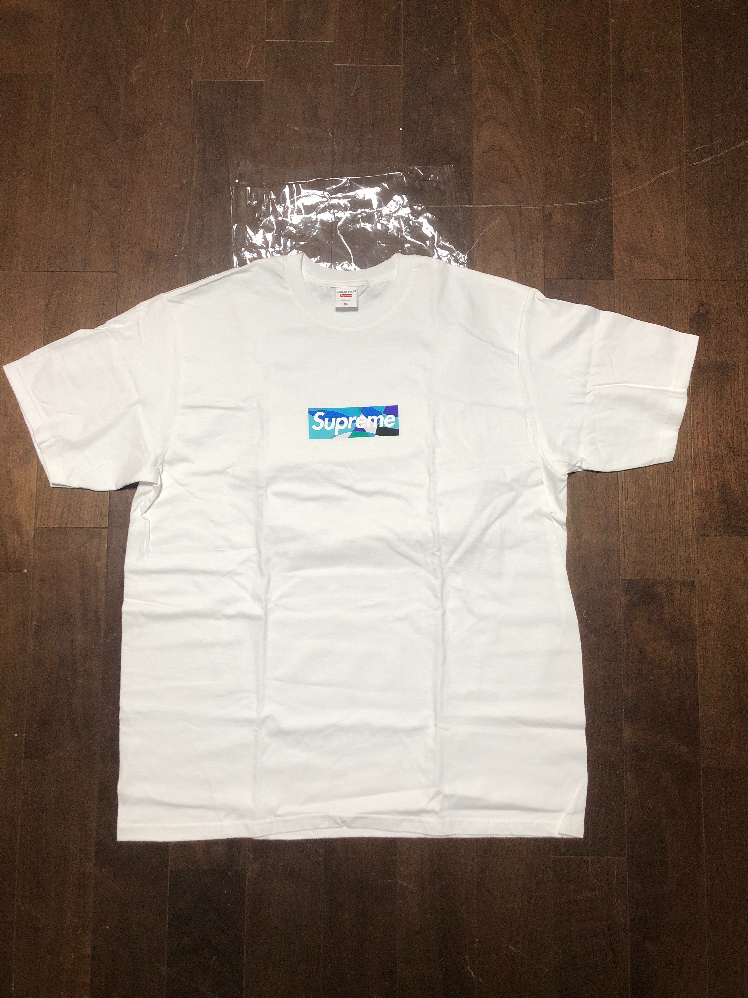 Supreme / Emilio Pucci® Box Logo Tee "White/Blue"