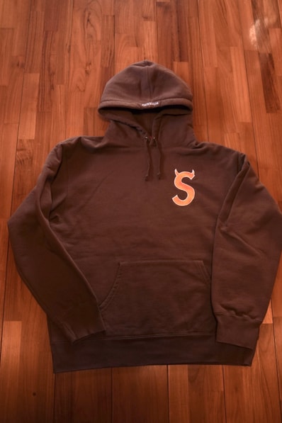 Supreme S Logo Hooded Sweatshirt "Brown" (22FW)