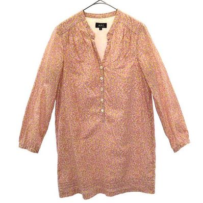 A.P.C. アーペーセー 長袖 膝丈ワンピース
