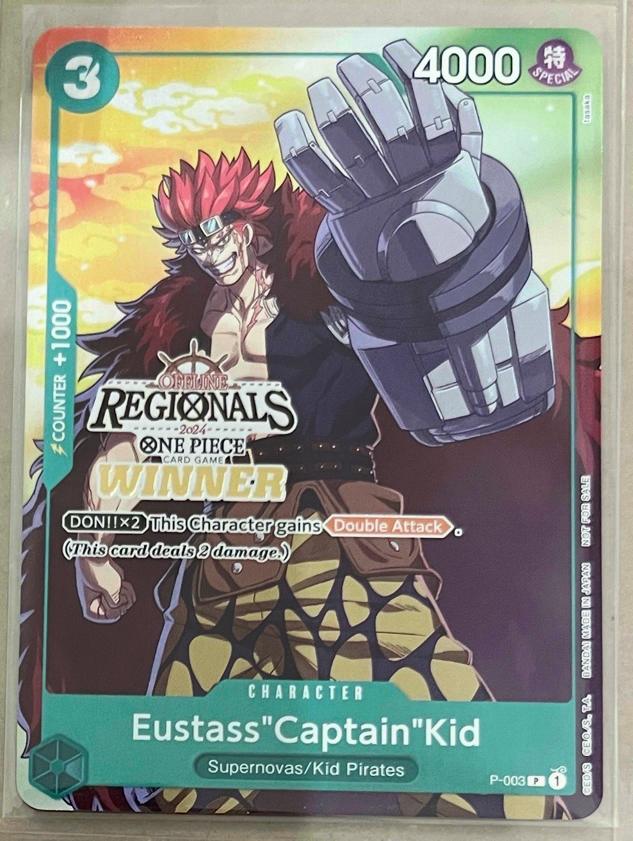 PSA10】ユースタス・キッド [P-003] (チャンピオンシップセット 特典