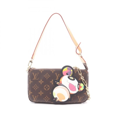 ルイ・ヴィトン LOUIS VUITTON LV × TM ポシェットアクセソワール モノグラムパンダ 2WAY ハンドバッグ バッグ PVCコーティングキャンバス レザー モノグラム レディース ブラウン系 / マルチカラー M13440 【中古】