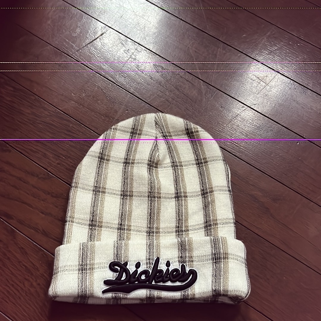 Supreme x Dickies Beanie "White Plaid"