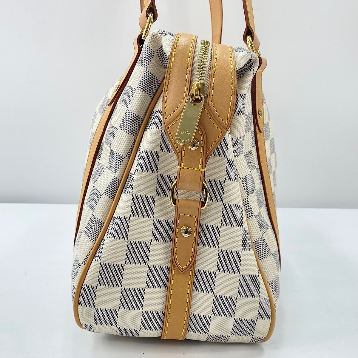 C (やや傷や汚れあり)】ヴィトン LV ダミエ・アズール ストレーザ PM