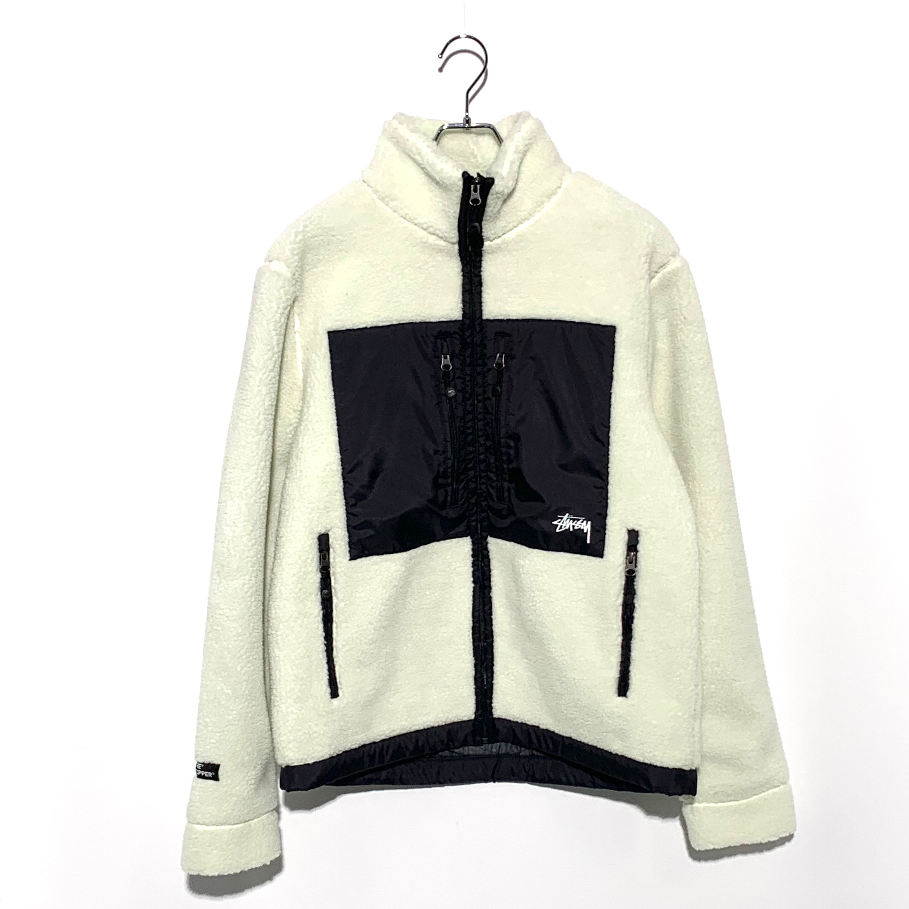 Stussy Gore Windstopper Sherpa Fleece Jacket "White"