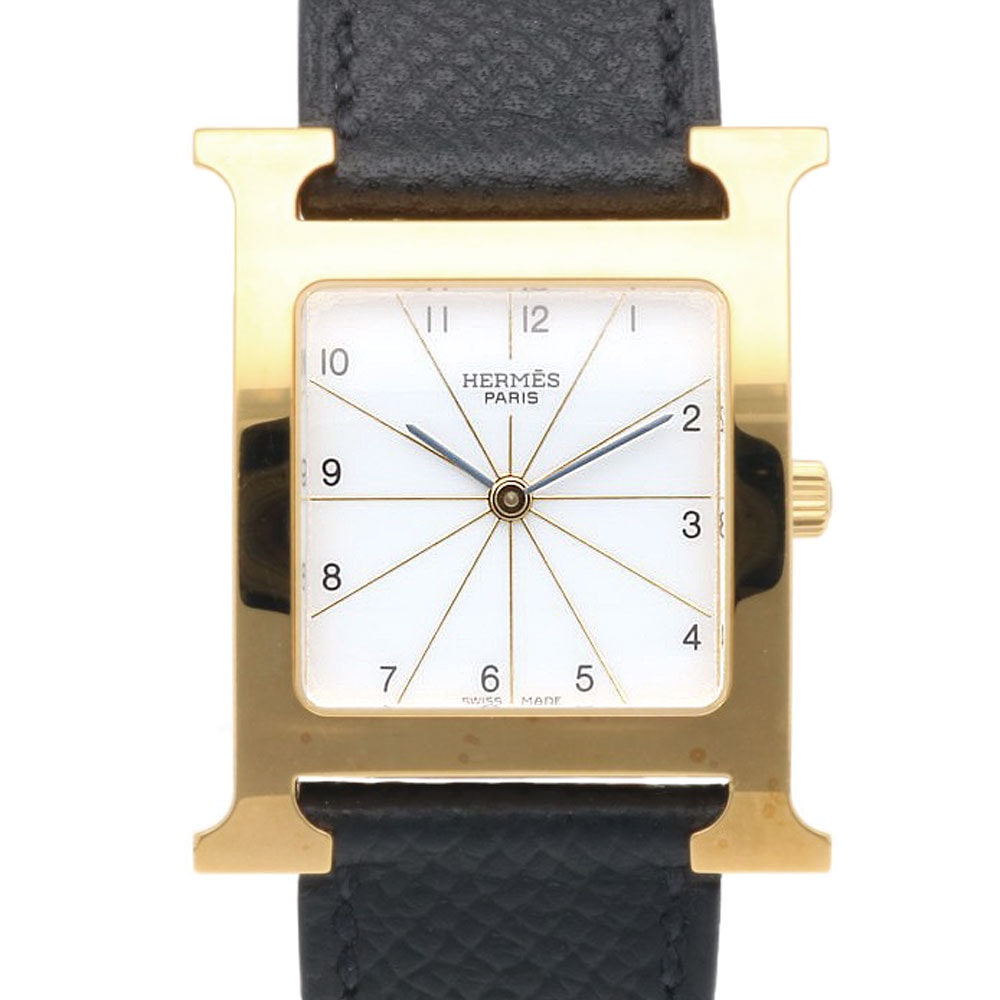 エルメス Hウォッチ 腕時計 時計 GP HH1.501 クオーツ メンズ 1年保証 HERMES 中古