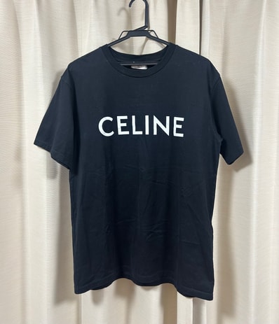 CELINE Men's Celine Loose T-shirt In Cotton Jersey "Black/White"