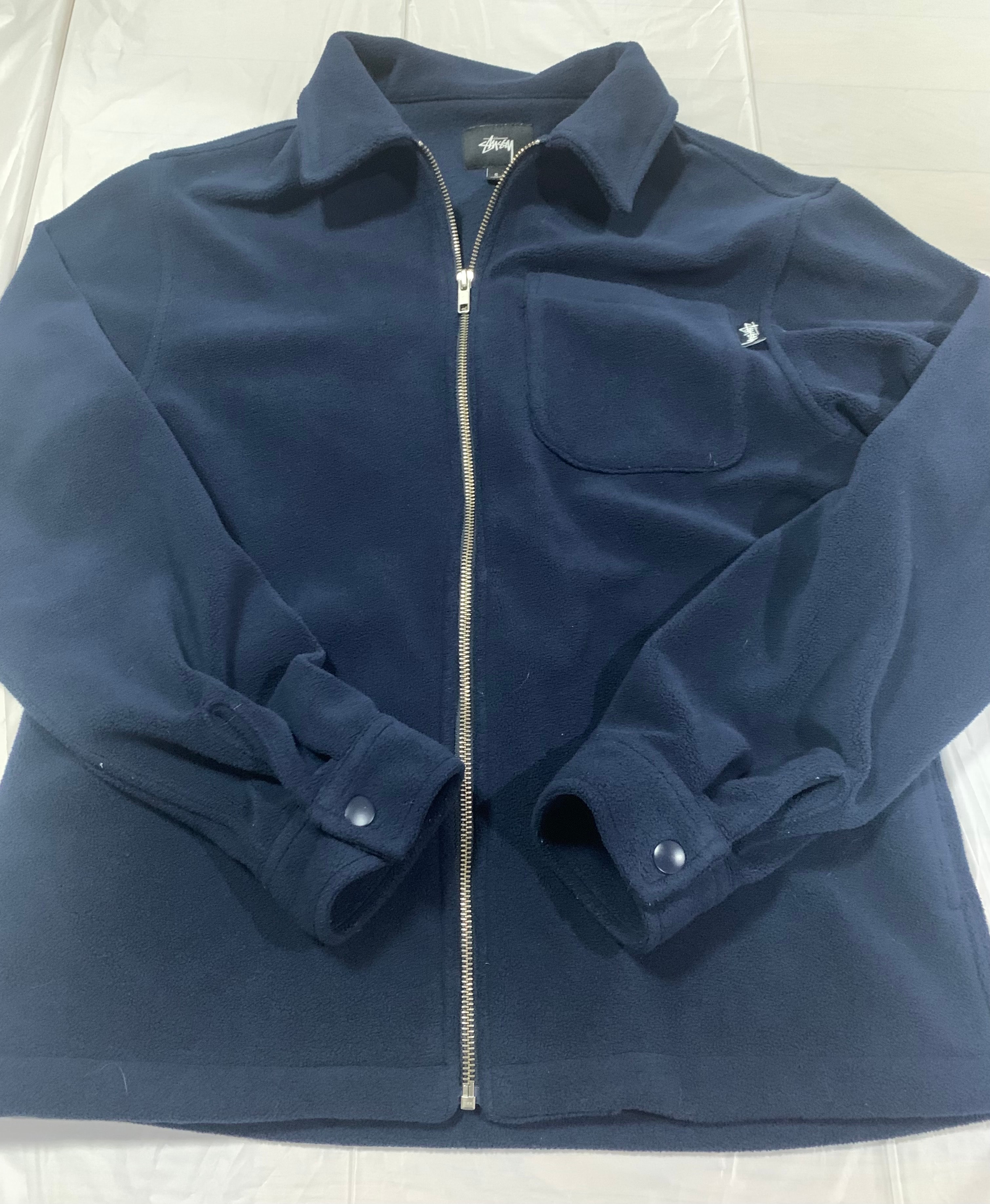 stussy フリースジャケット 短丈