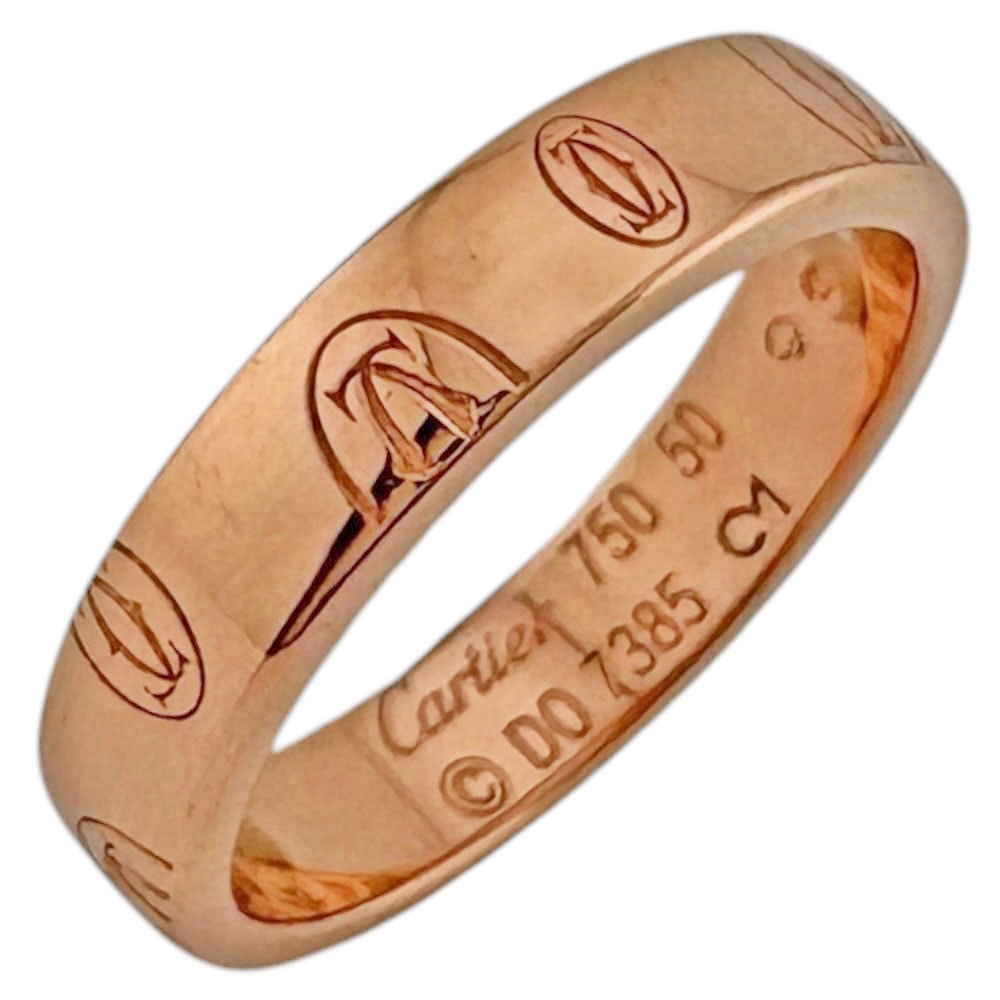 カルティエ ハッピーバースデー リング 指輪 10号 18金 K18ピンクゴールド レディース CARTIER  中古