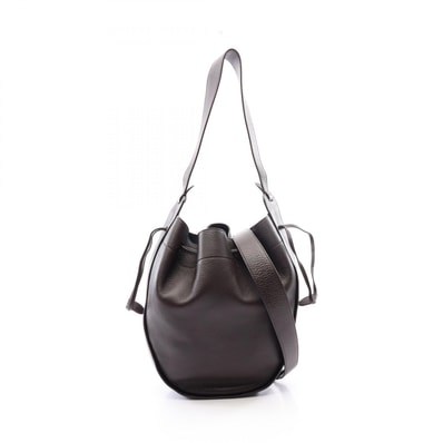 ザ ロウ THE ROW XL Drawstring Hobo Bag ショルダーバッグ バッグ レザー レディース ブラウン系 【中古】