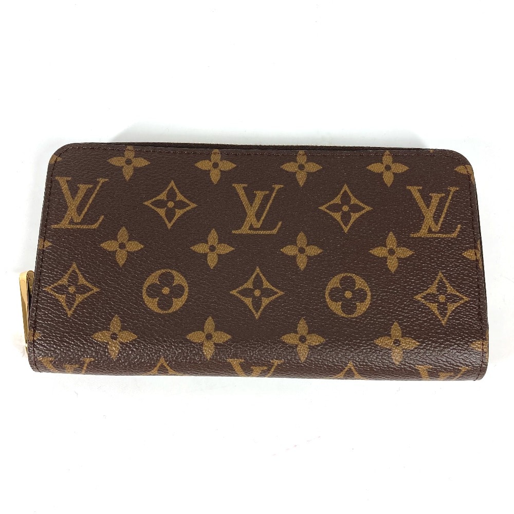 ルイヴィトン LOUIS VUITTON ジッピーウォレット M42616 モノグラム ラウンドファスナー 長財布 モノグラムキャンバス ブラウン 新品同様