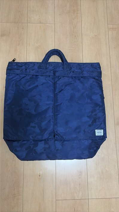 BAPE×PORTER ヘルメットバッグネイビー