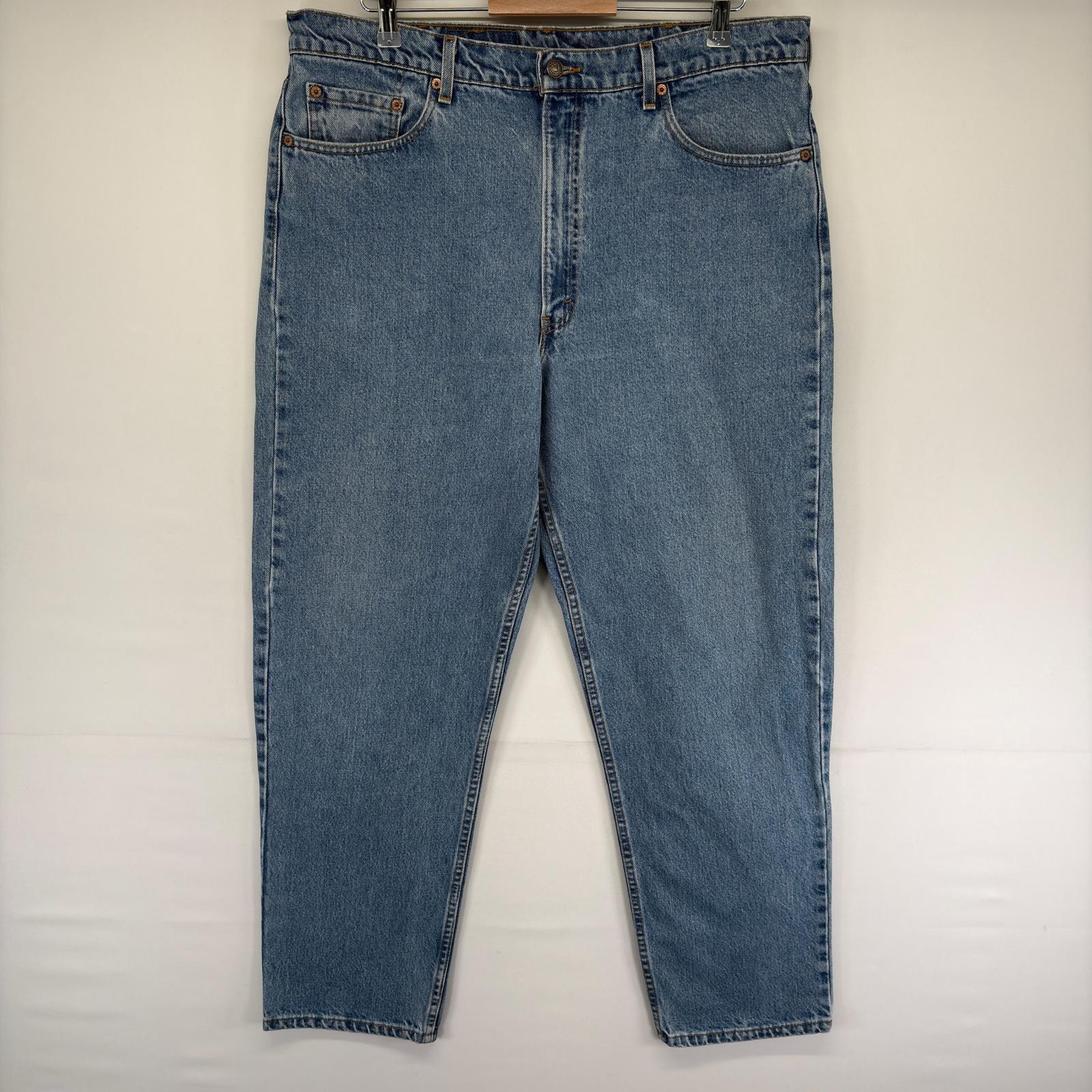 古着 90's/90年代 リーバイス Levi's USA製 デニム パンツ 550 ジッパーフライ 5ポケット テーパード W40 L32  ブルー系 メンズ