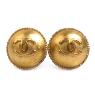 シャネル CHANEL イヤリング ヴィンテージ メタル ゴールド レディース【中古】 h32145i