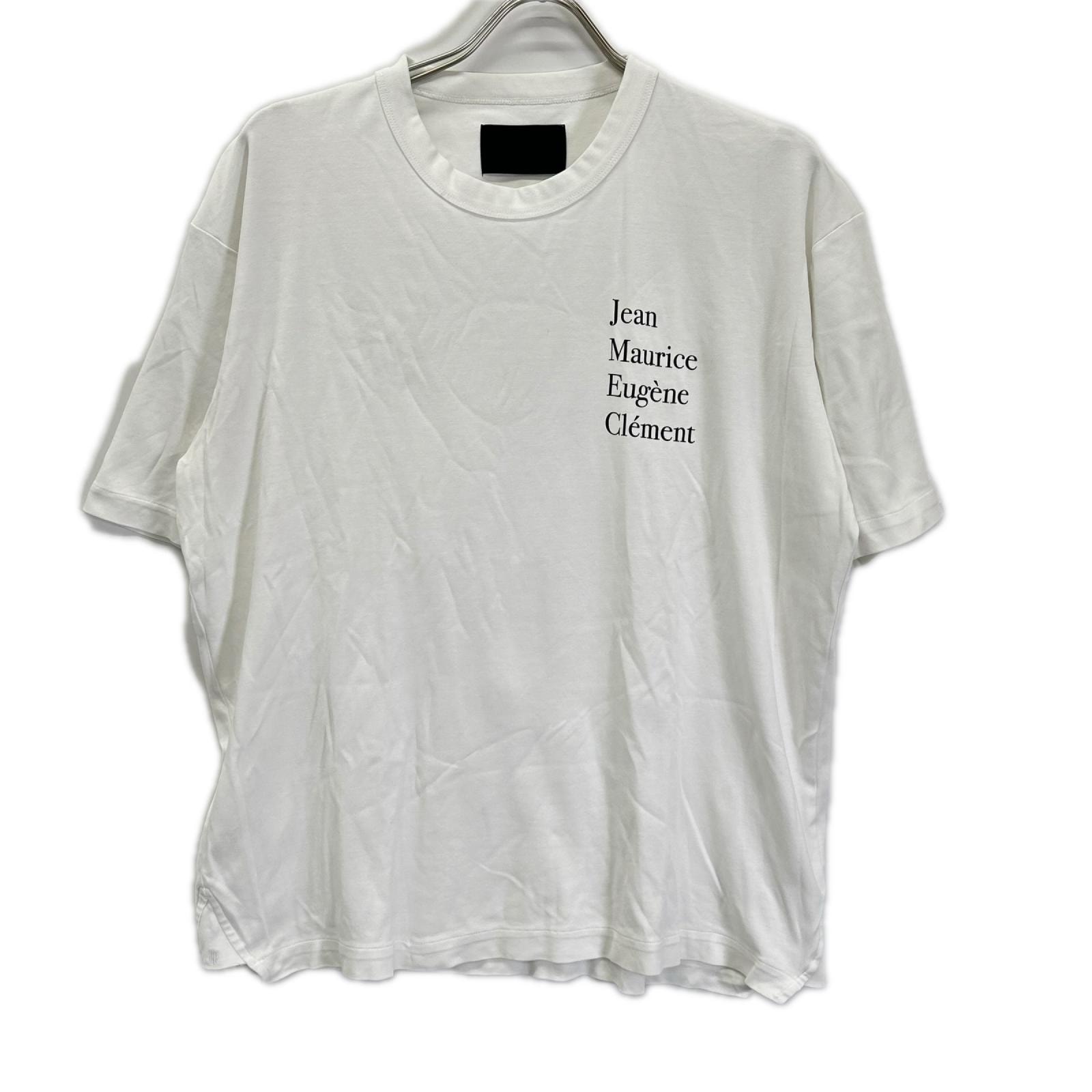 ランバンコレクション 128507 ホワイト プリント 半袖 Tシャツ 50