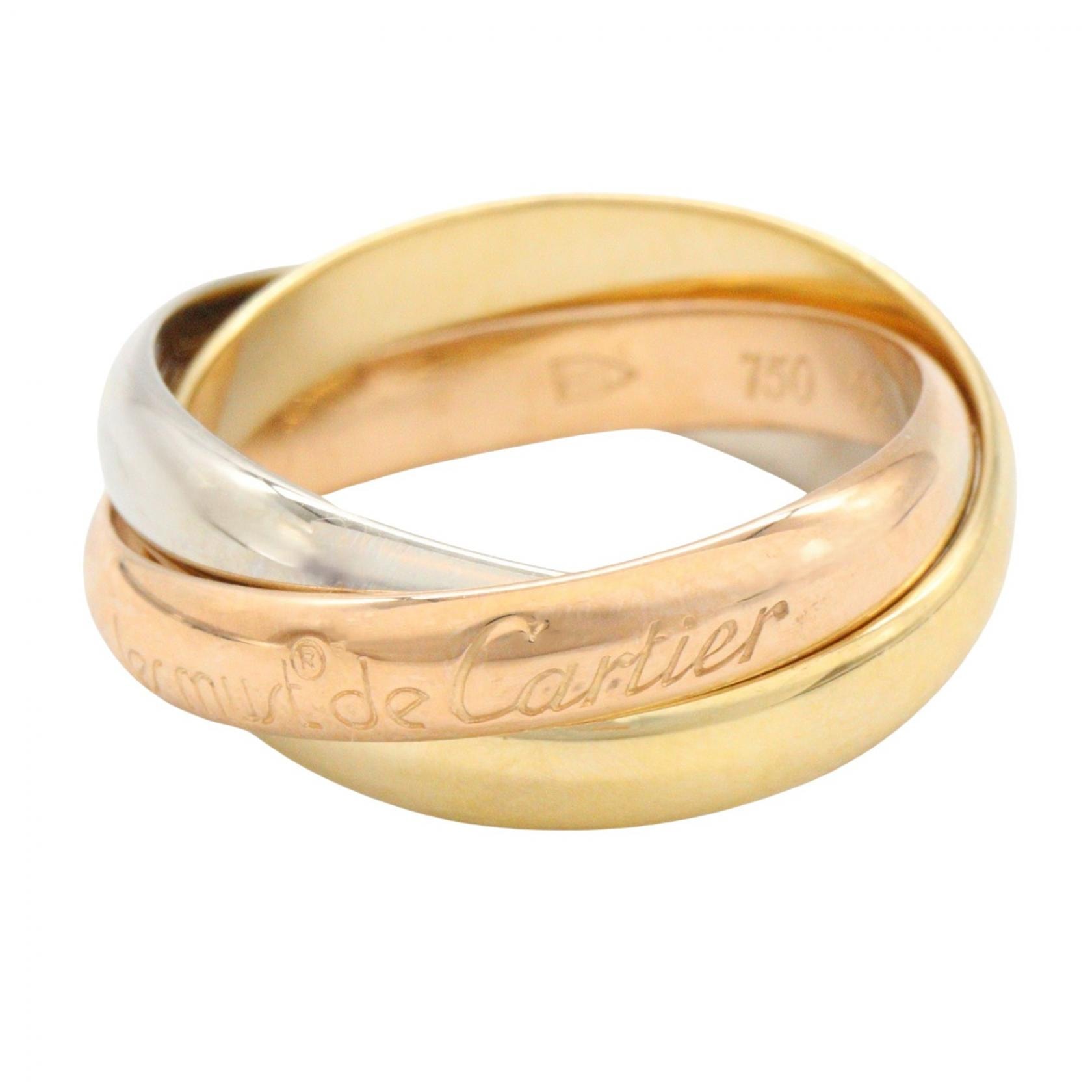 カルティエ CARTIER トリニティリング リング・指輪 ジュエリー K18(イエローゴールド) K18WG(ホワイトゴールド) K18PG(ピンクゴールド) レディース ゴールド系 / シルバー系 【中古】