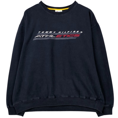 古着 90年代 トミーヒルフィガー TOMMY HILFIGER ATHLETICS プリントスウェットシャツ トレーナー メンズL相当 ヴィンテージ/eaa582426