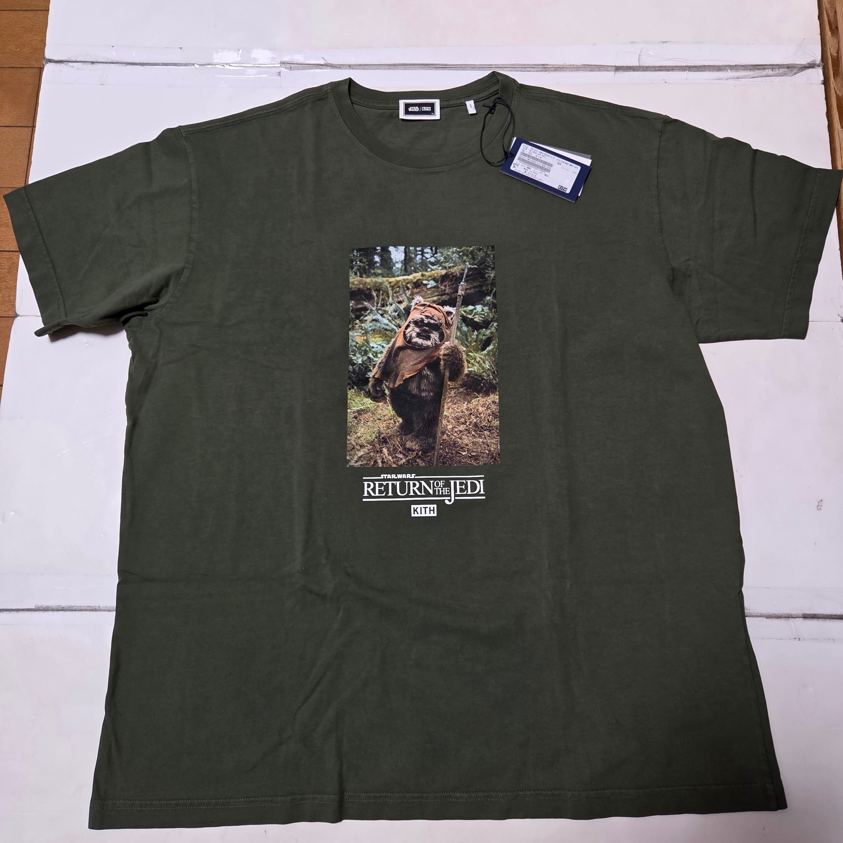 Kith x STAR WARS Ewok Vintage Tee "Cypress"