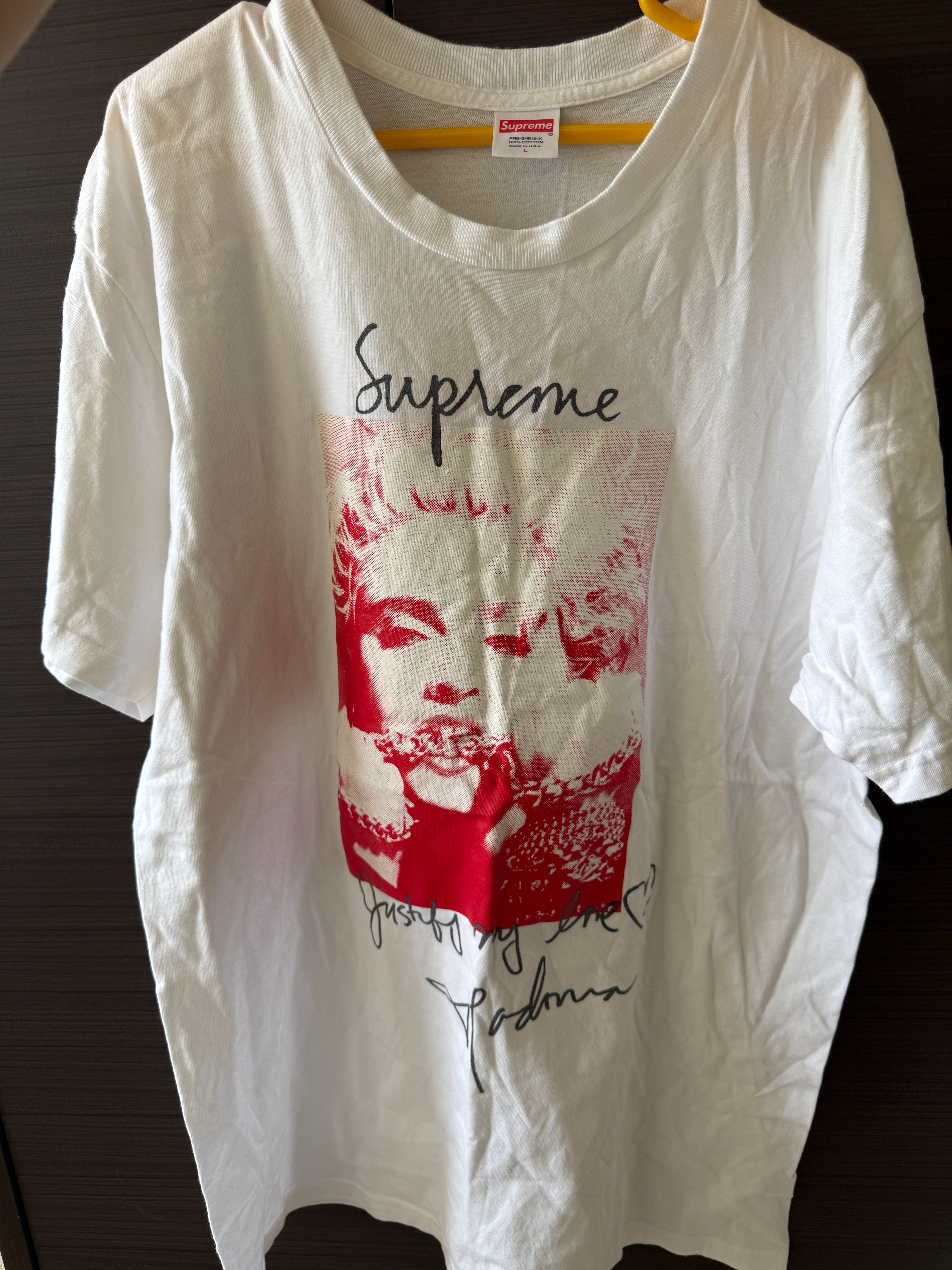 シュプリーム マドンナ Tシャツ "ホワイト"（木村拓哉着用）