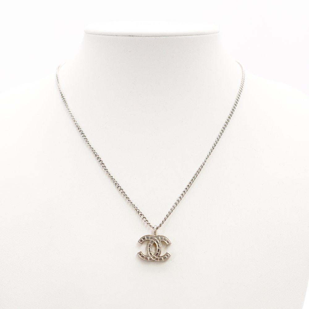 CHANEL シャネル ネックレス シルバー CCロゴ ココマーク