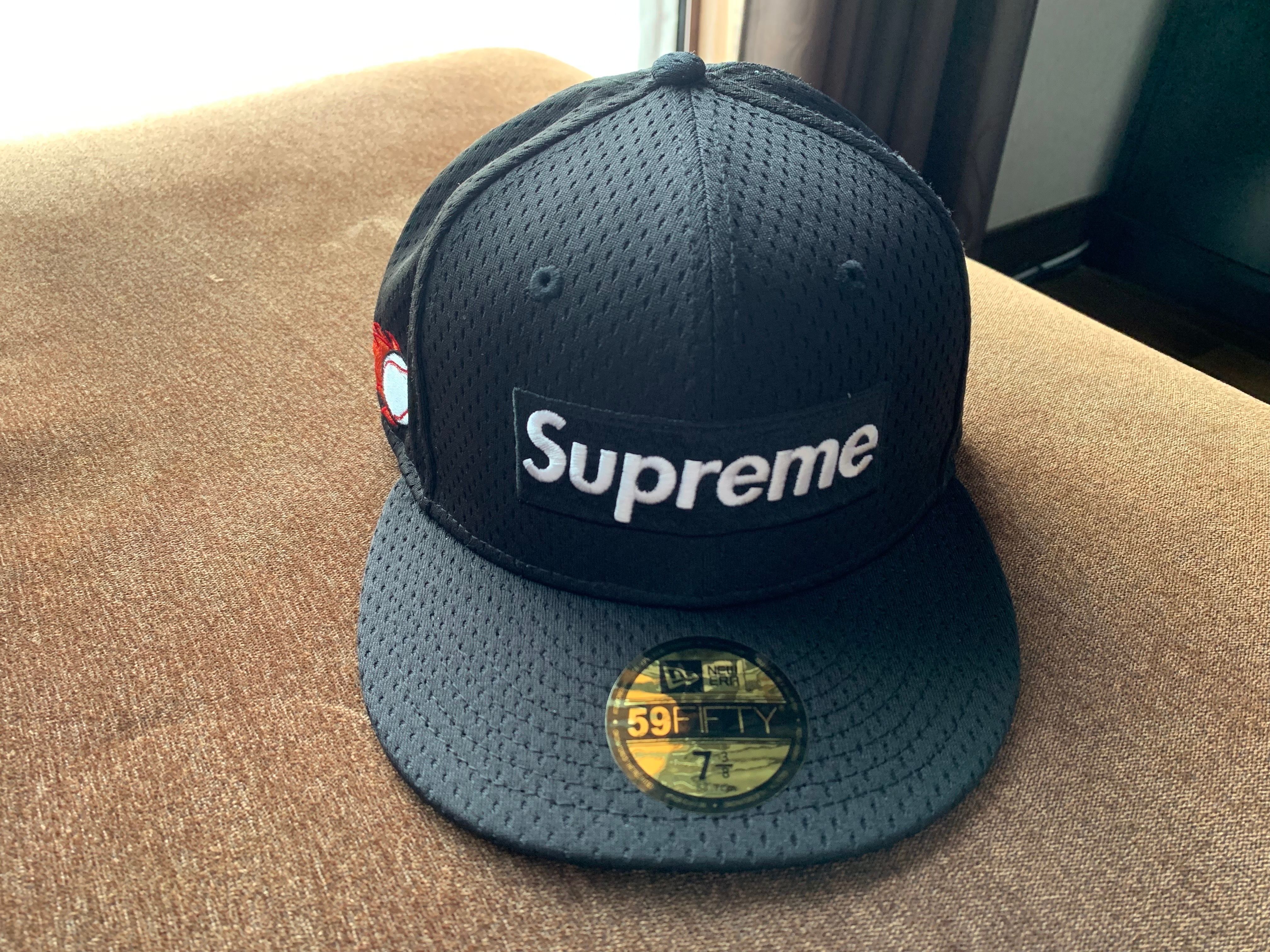 Supreme Mesh Box Logo New Era "Black"
