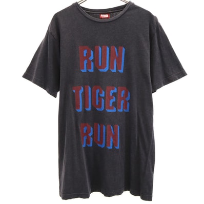 ONITSUKA TIGER オニツカタイガー 半袖 Tシャツ L チャコールグレー