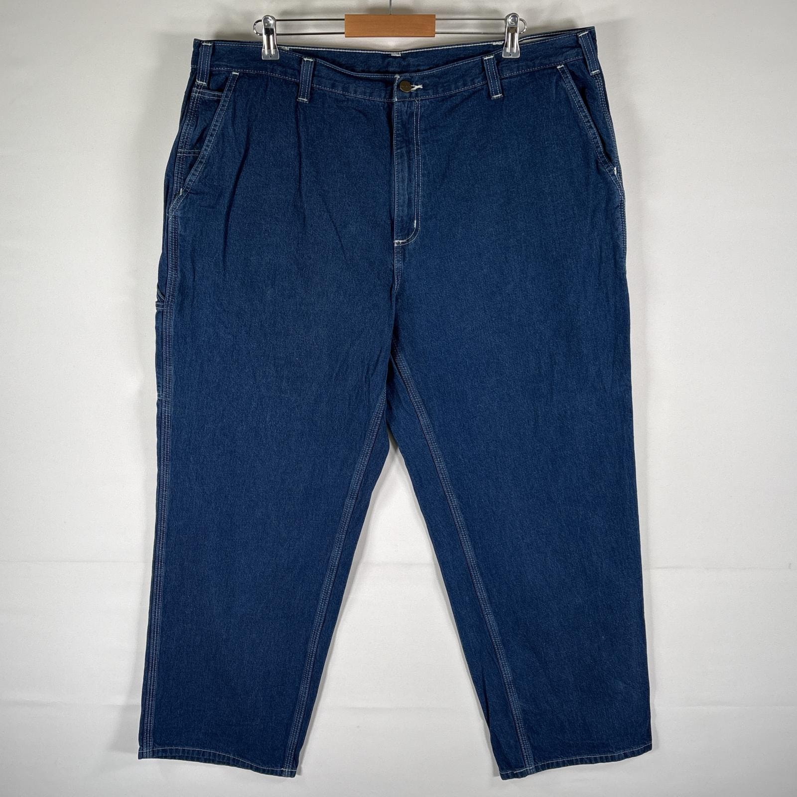 古着 カーハート Carhartt デニムパンツ ペインター ワーク インディゴブルー ジーンズ ジーパン w42 L30  ブルー メンズ