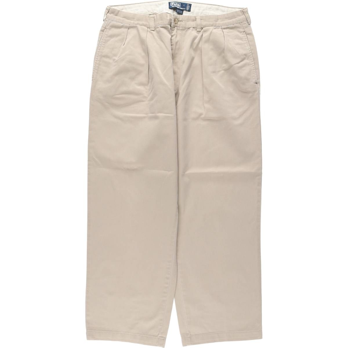 古着 ラルフローレン Ralph Lauren POLO by Ralph Lauren ANDREW PANT ツータック チノパンツ メンズw35相当/eaa644108