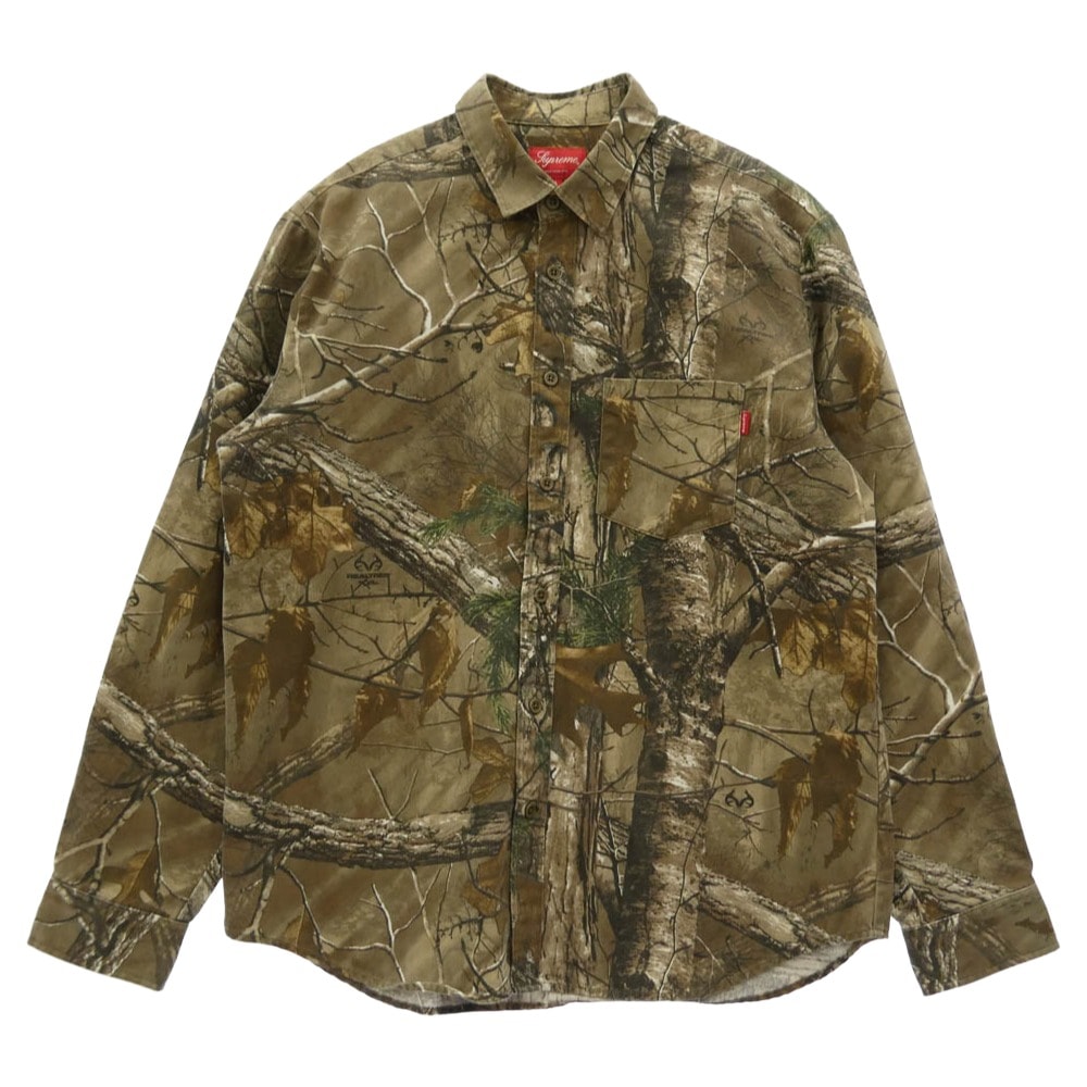 Supreme シュプリーム 長袖シャツ 17AW ワングラム期 Realtree Camo Flannel Shirt リアルツリーカモ フランネル 長袖シャツ マルチカラー系 L【美品】【中古】