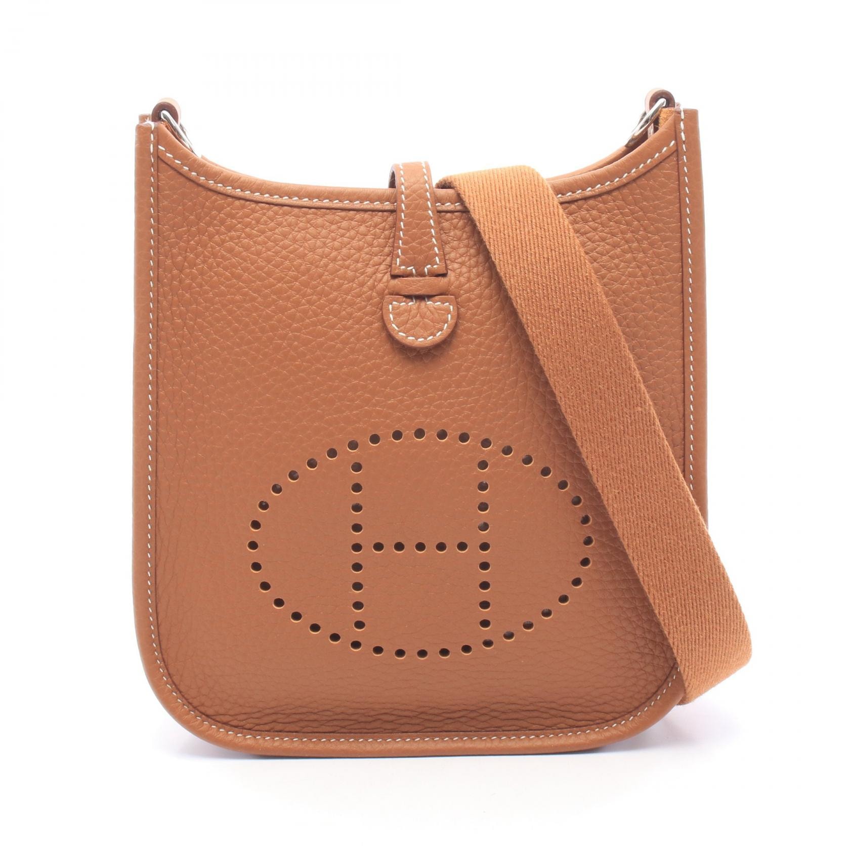 エルメス HERMES エヴリンTPM ゴールド ショルダーバッグ バッグ トリヨンクレマンス トリヨンクレマンス レディース ブラウン系 【中古】