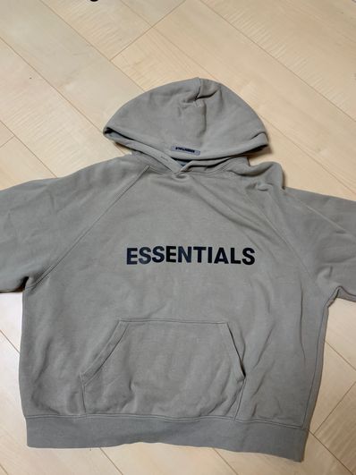 FEAR OF GOD ESSENTIALS 3D Silicon Applique Pullover Hoodie "Moss"