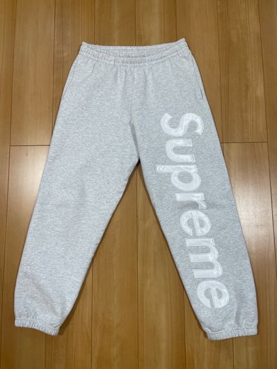 Supreme Satin Applique Sweatpant "Ash Grey"