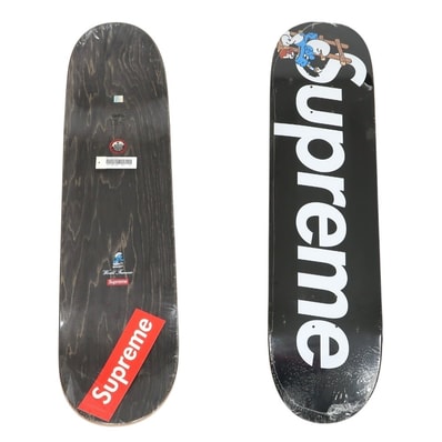 【中古】シュプリーム Supreme 2020年秋冬 Smurfs Skateboard スケートボード デッキ スケボー ブラック【サイズ8.25×32】【メンズ】