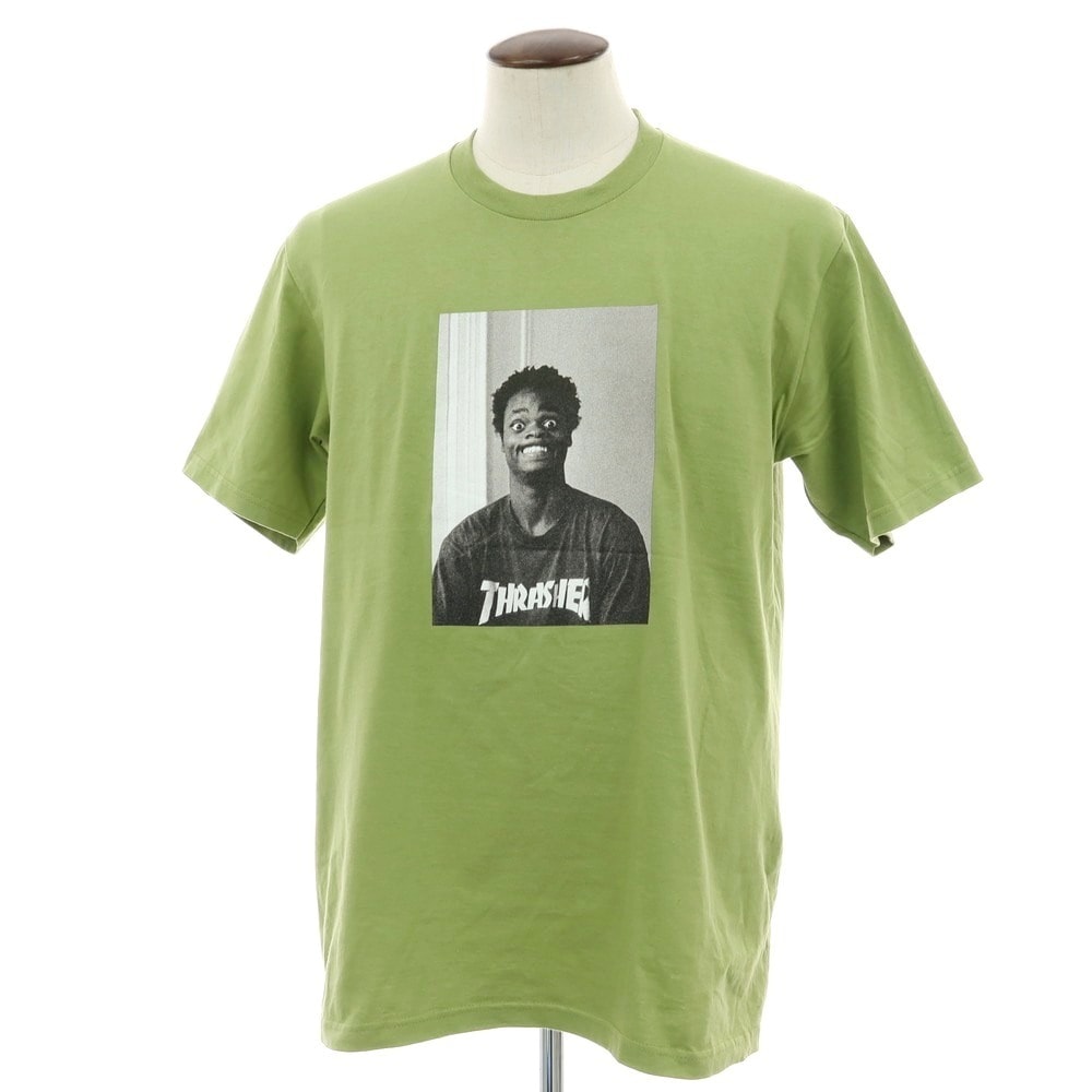 【中古】シュプリーム Supreme 2024年秋冬 Thrasher Harold Tee コットン 半袖Tシャツ グリーン系【サイズL】【メンズ】