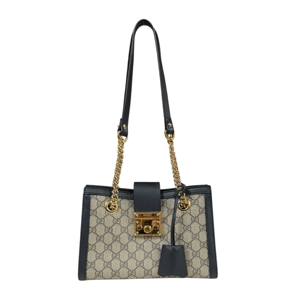 グッチ ミディアム トートバッグ GGスプリーム ショルダーバッグ GGスプリームキャンバス 498156 ベージュ レディース GUCCI 中古