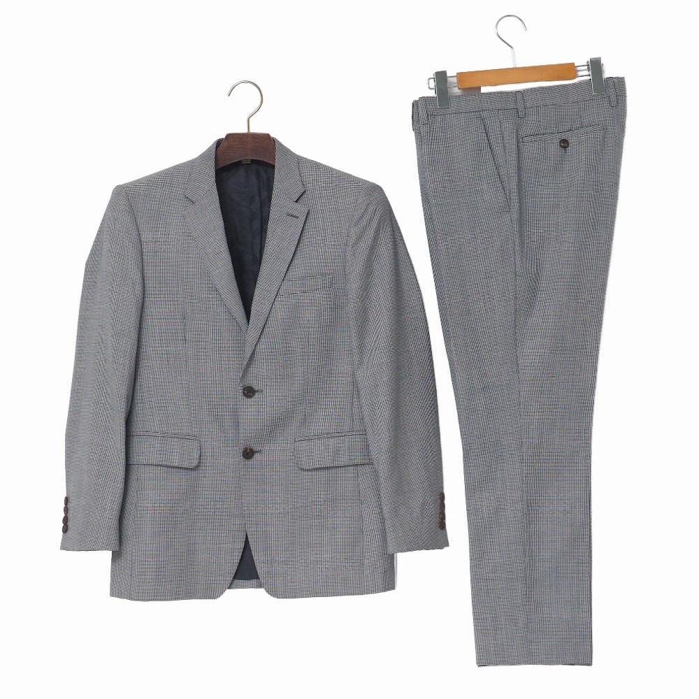 BURBERRY バーバリー パンツスーツ サイズ46R 千鳥格子 ハウンドトゥース イタリア製 ブランド古着【中古】20260109/RA7041