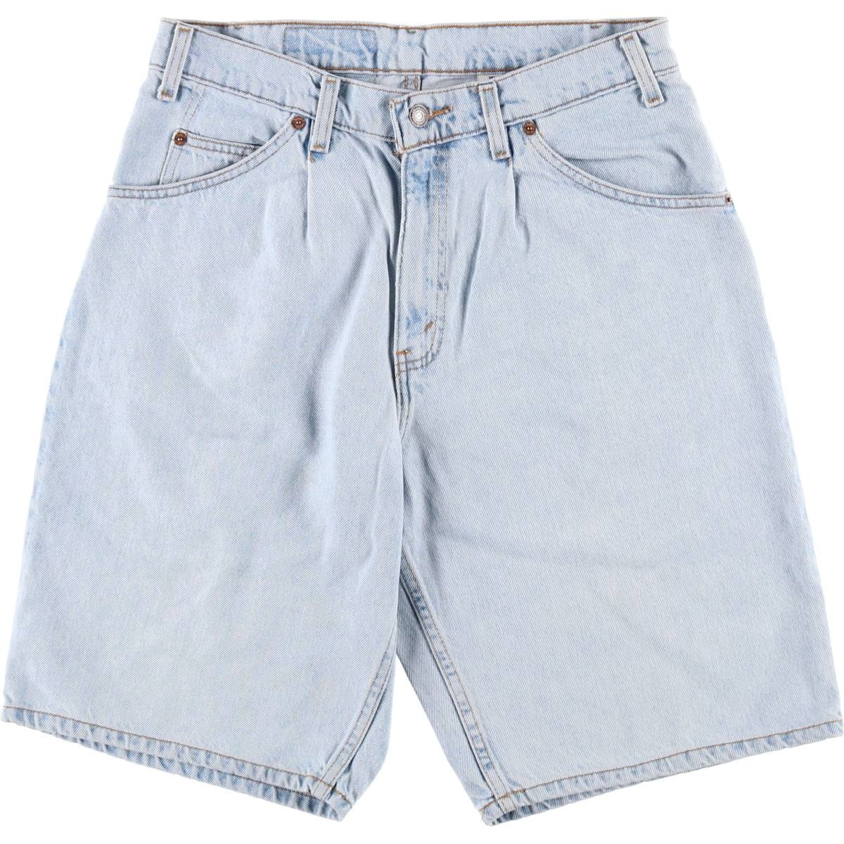 古着 90年代 リーバイス Levi's 580 BAGGY FIT 36580-1734 オレンジタブ デニムショーツ ハーフパンツ ジョーツ メンズw32相当 ヴィンテージ/eaa478163