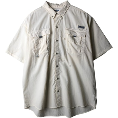 古着 コロンビア Columbia PFG OMNI-SHADE オムニシェイド ボタンダウン 半袖 フィッシングシャツ メンズXL相当/eaa620209