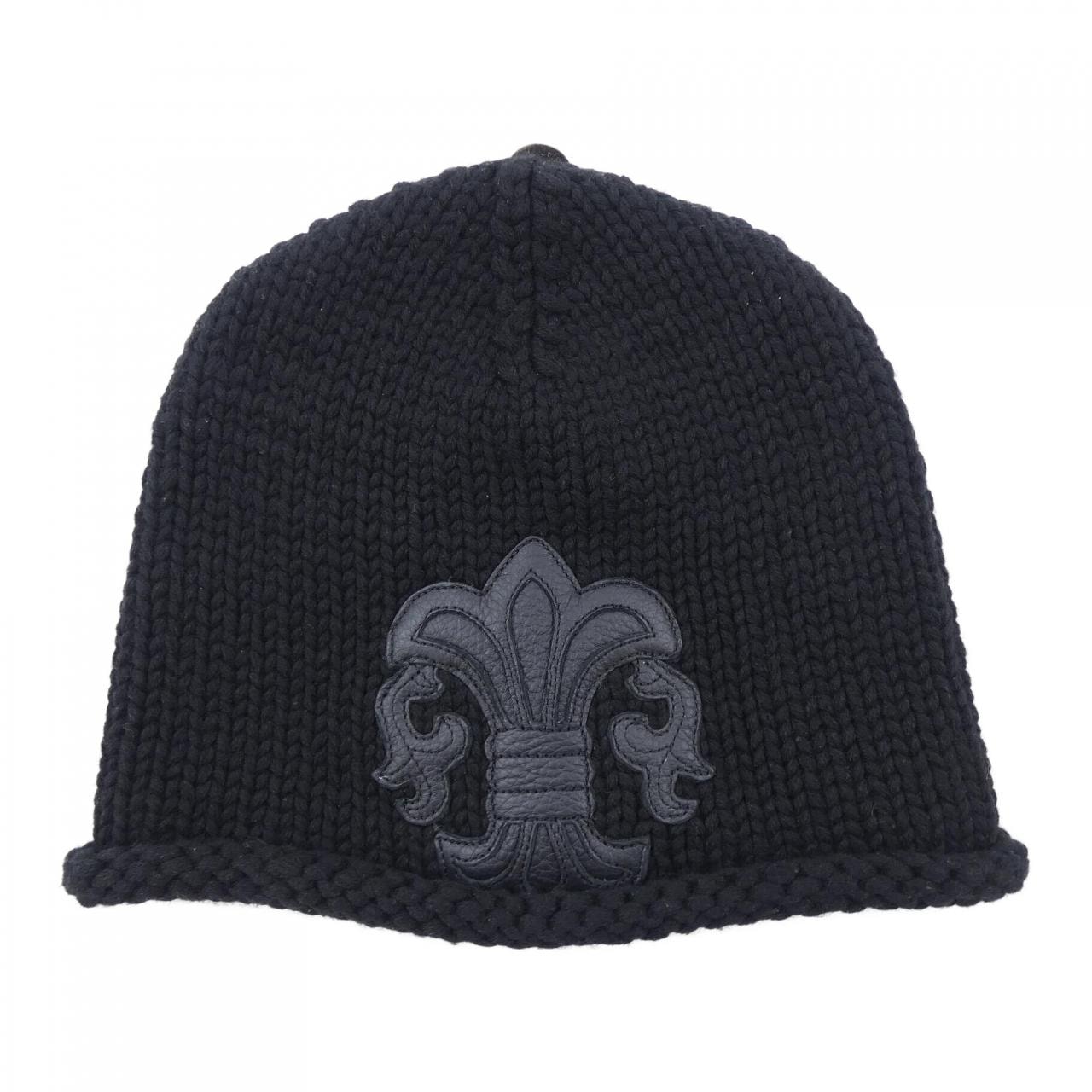 Chrome Hearts BS Fleur  Crosspatch Cashmere Knit Cap Beanie "Black"