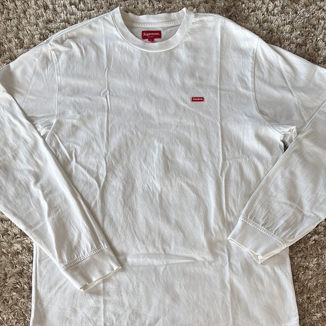 Supreme Small Box L/S Tee "White" (20FW)