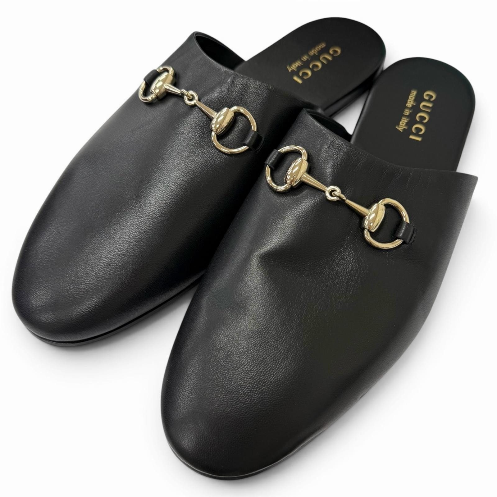 未使用品 グッチ サンダル ブラック メンズ 9 850140