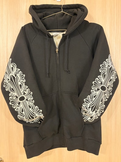 CHROME HEARTS ジップパーカー ブラック