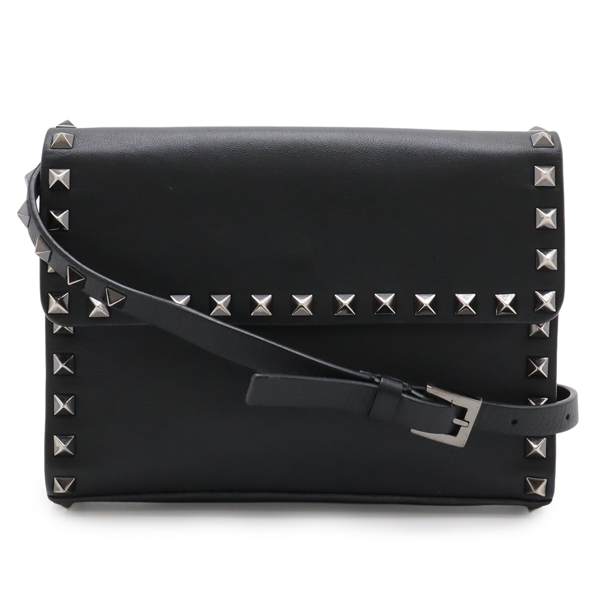 ヴァレンティノ・ガラヴァーニ ロックスタッズショルダーバッグ レディース