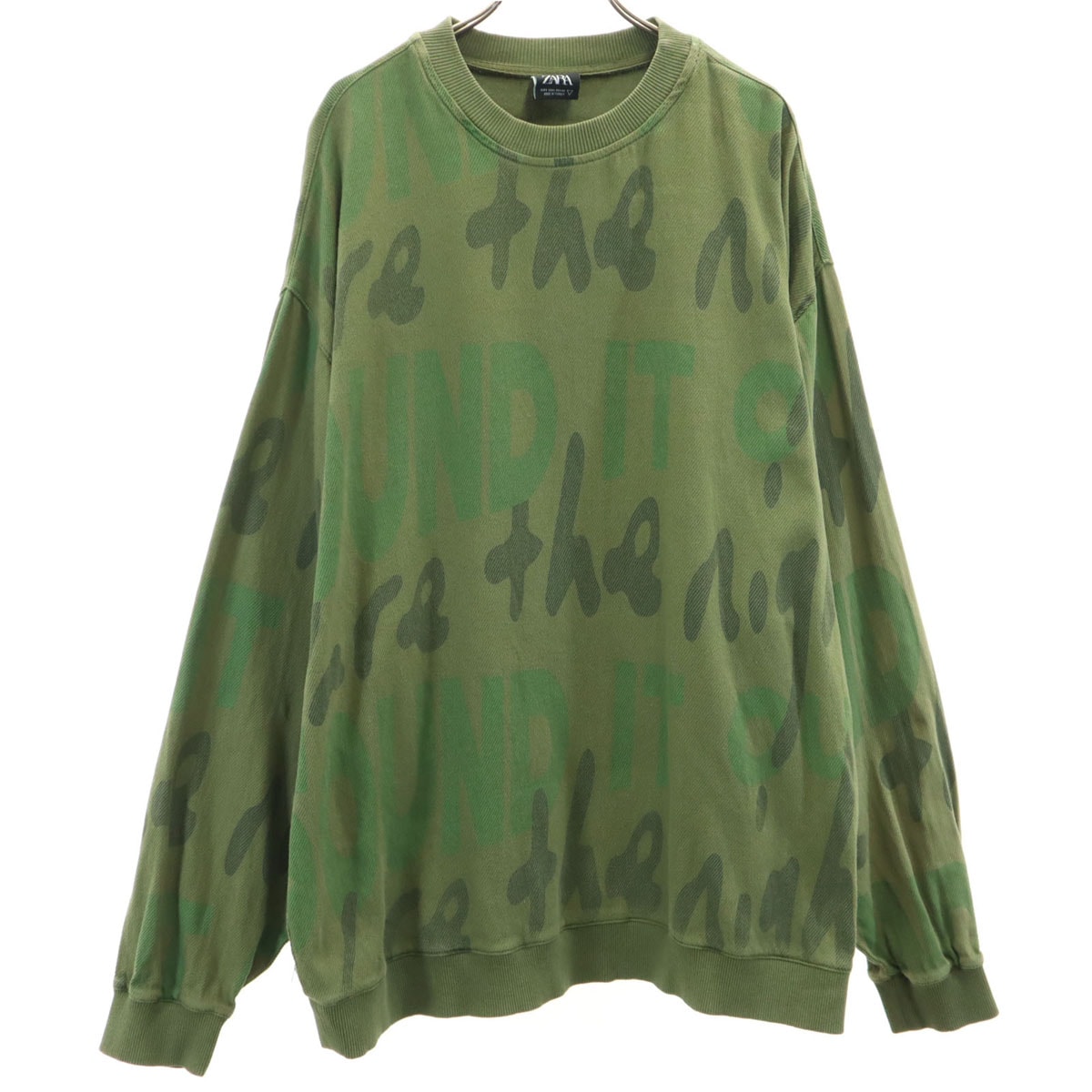 ZARA ザラ 長袖 トレーナー L カーキ