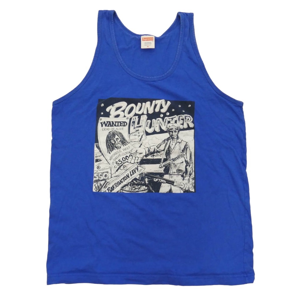 Supreme シュプリーム 16SS Bounty Hunter バウンティーハンター Barrington Levy & Jah Life Tank Top タンクトップ ノースリーブ カットソー ブルー系 M【中古】