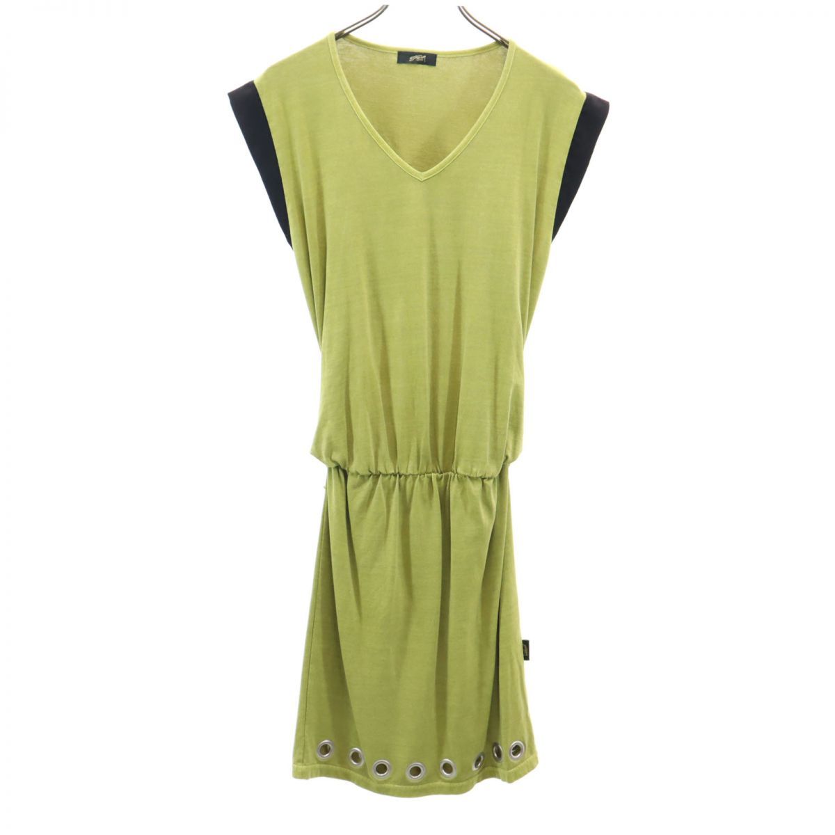 STUSSY ノースリーブ Vネック ワンピース