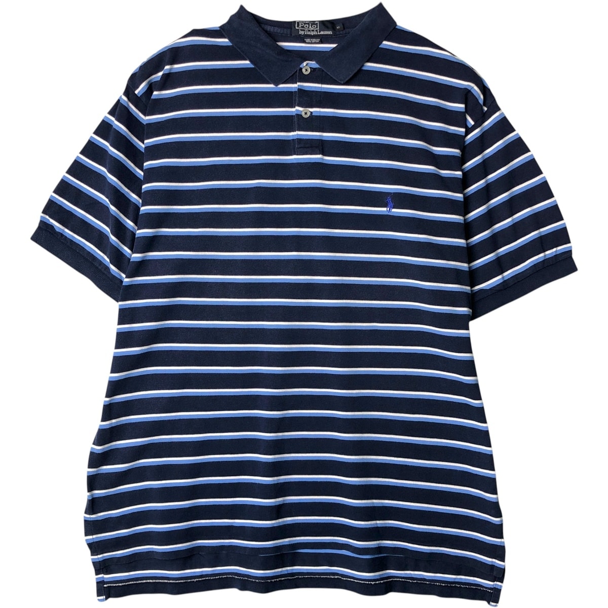 古着 ラルフローレン Ralph Lauren POLO by Ralph Lauren 半袖 ボーダー ポロシャツ メンズXL相当/eaa578600