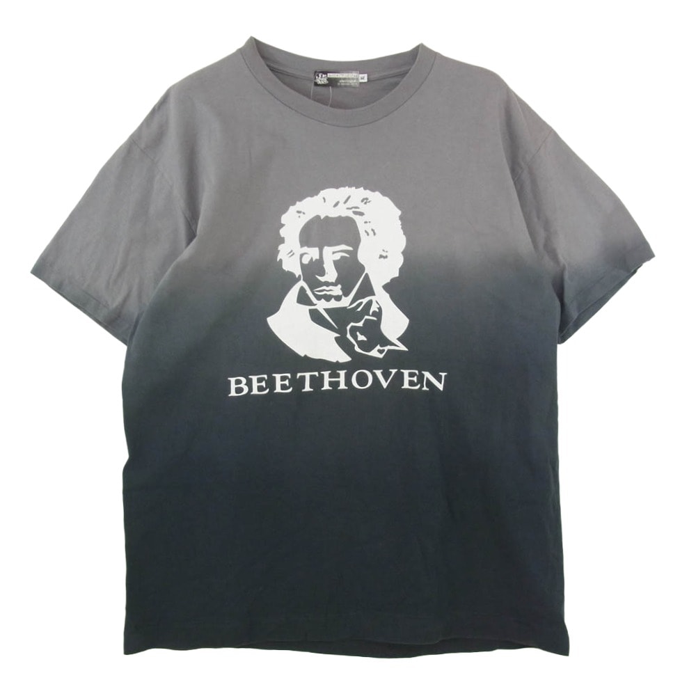 A BATHING APE アベイシングエイプ 90s BEETHOVEN ベートーベン グラデーション 半袖 Tシャツ カットソー グレー系 XL【中古】