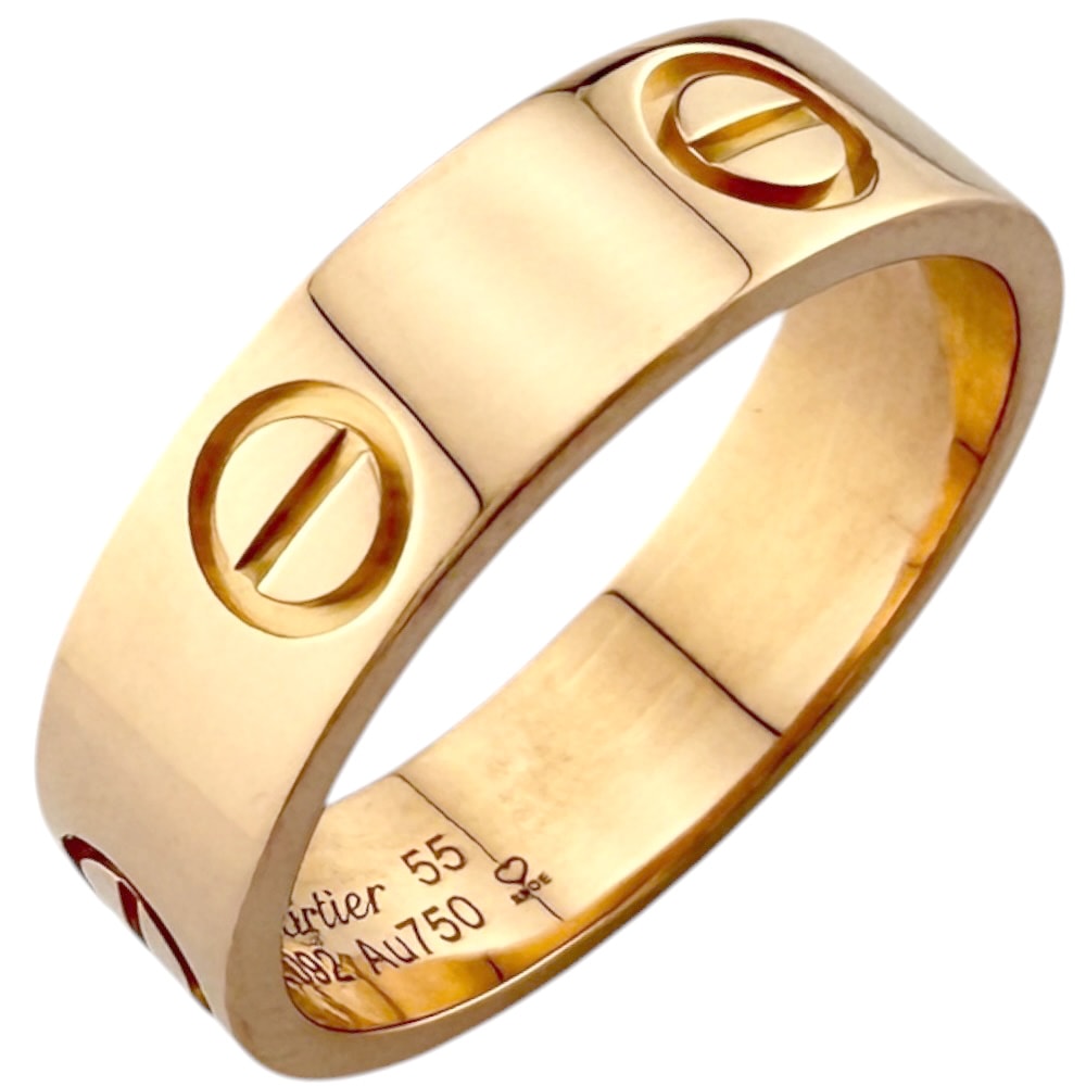カルティエ ラブ リング 指輪 15号 18金 K18ピンクゴールド レディース CARTIER  中古